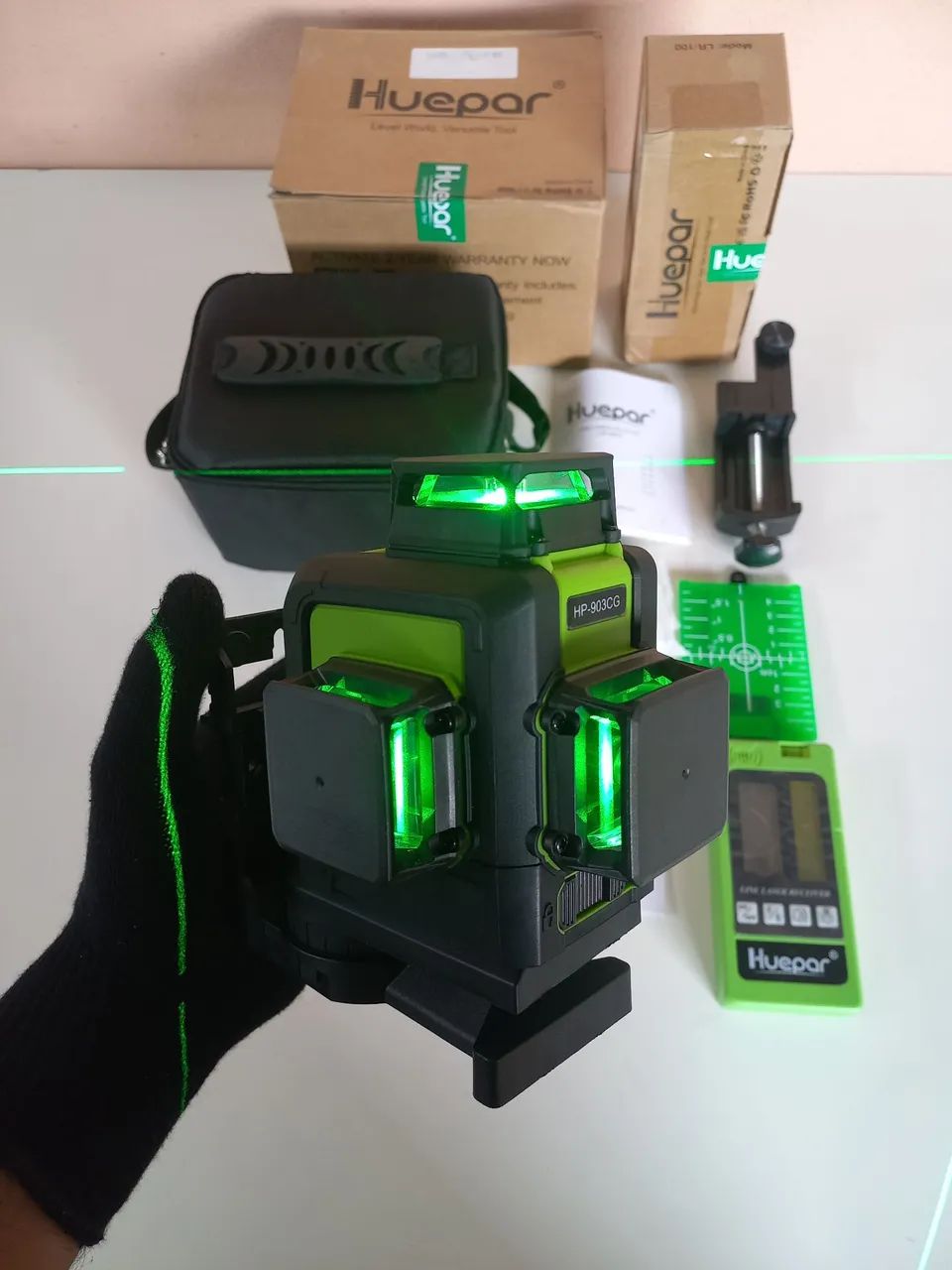 NÍVEL A LASER 12 LINHAS ÁREA EXTERNA PROFISSIONAL HUEPAR - Foto 4