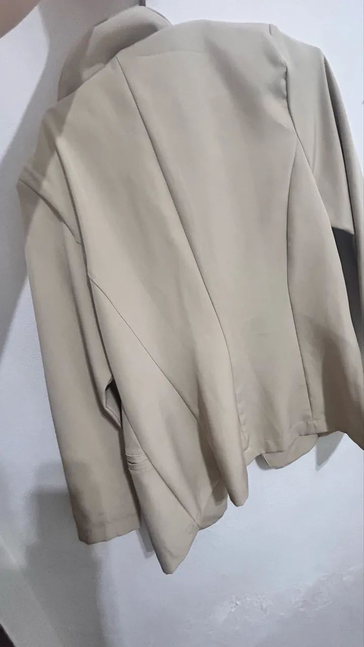 Blazer Bege Claro - Foto 4