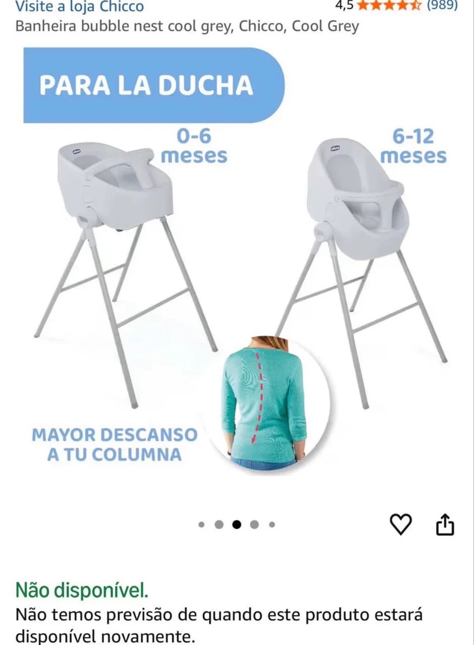 Banheira de Bebê - Chicco Bubble Nest - Foto 5