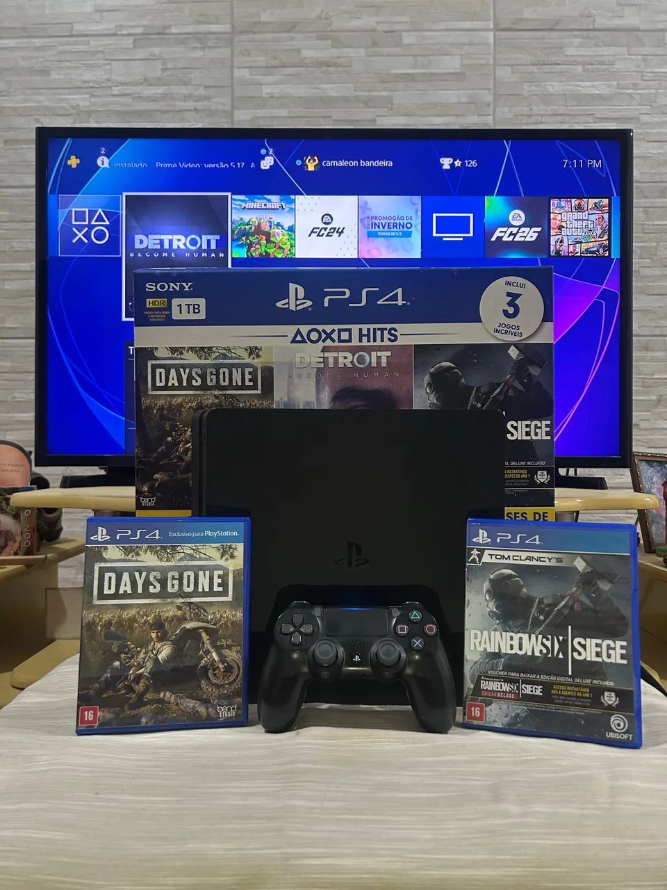 PS4 Slim 1Tb - Foto 2