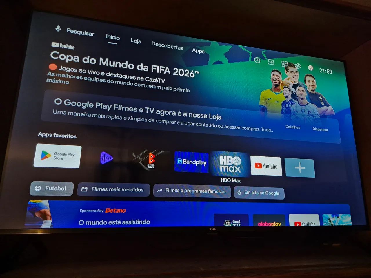 Smart TV TCL 40 Polegadas 4K UHD