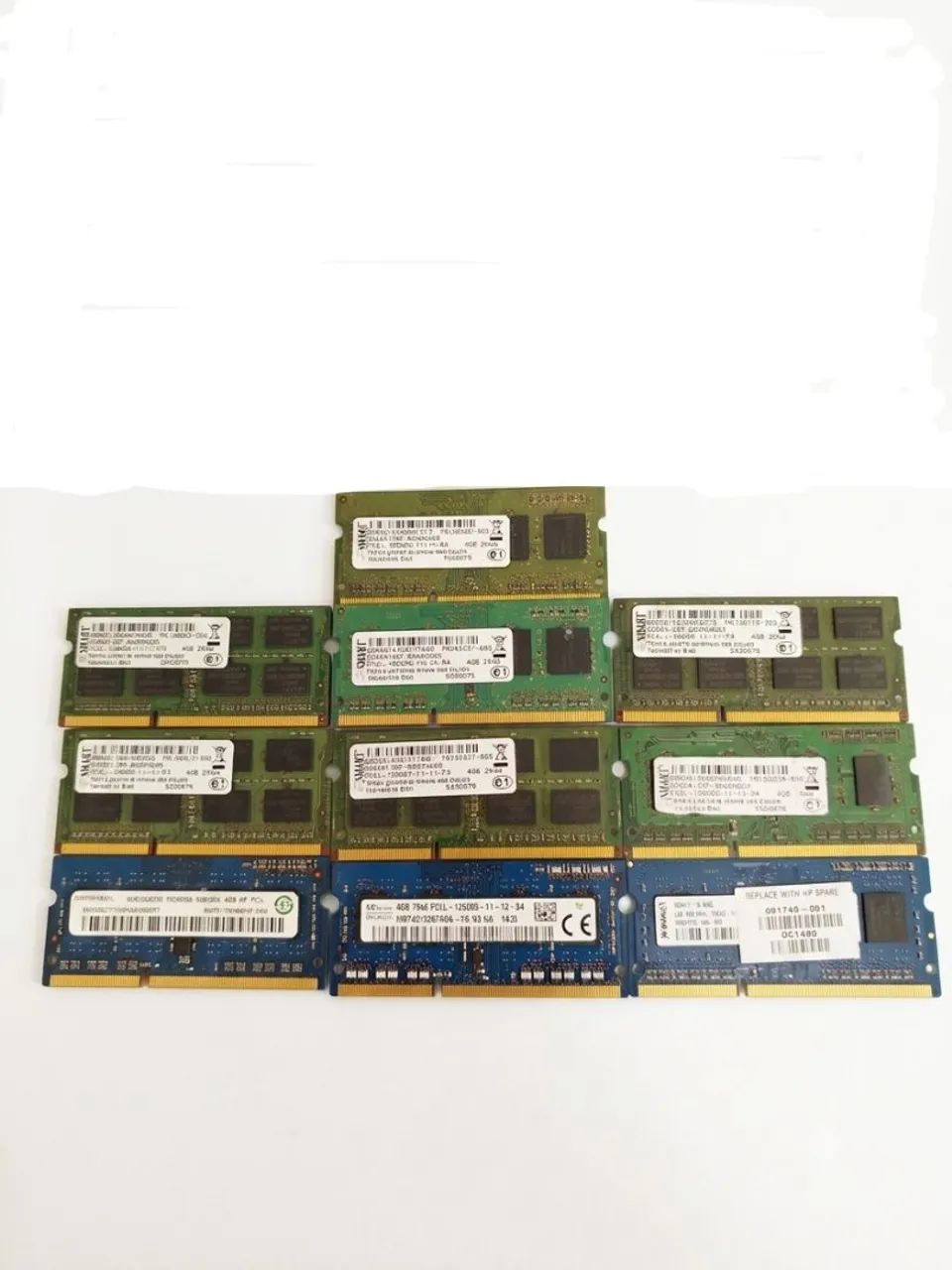 LOTE 10 MEMÓRIAS RAM SODIMM PC3L 4GB
