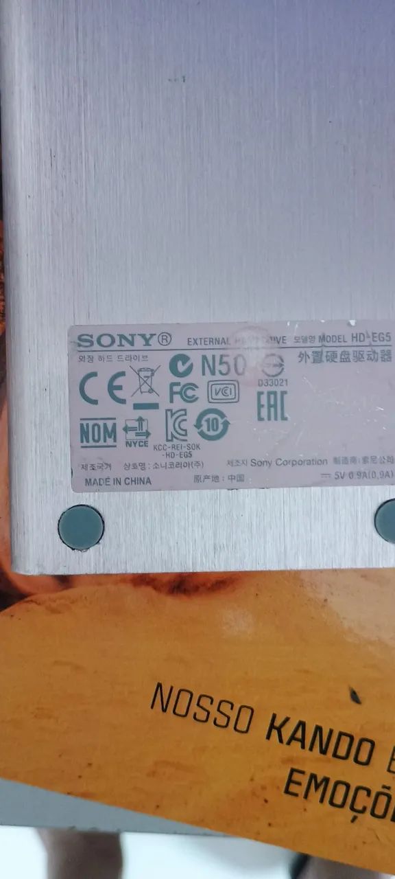HD externo Sony 500GB