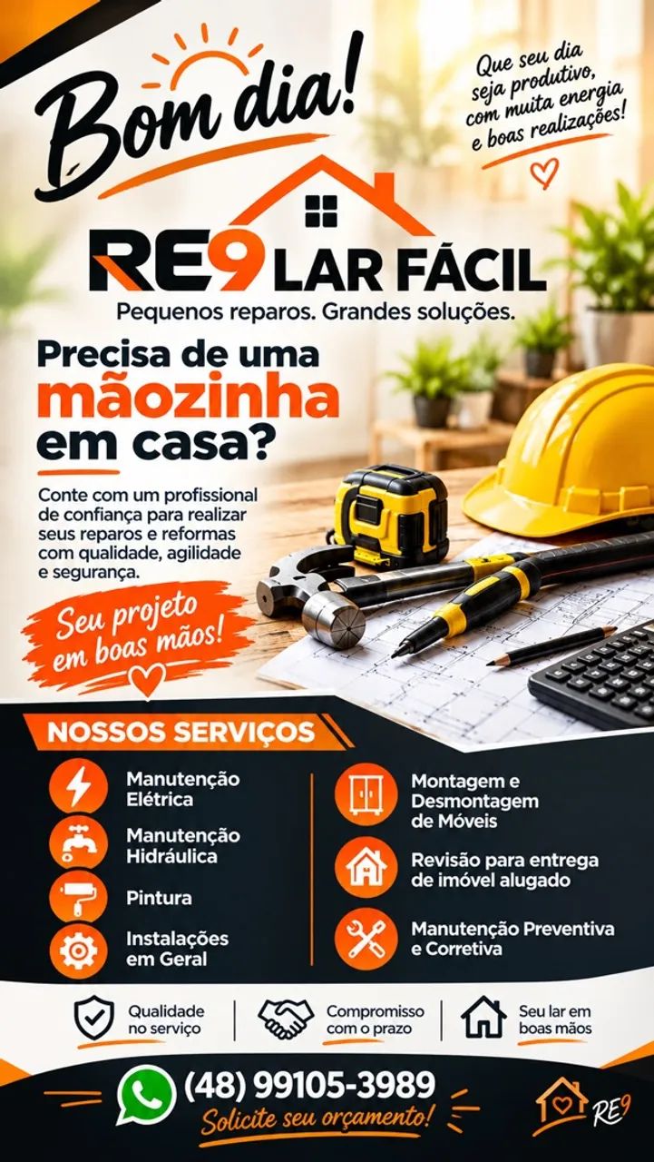 Re9 Lar Fácil - Reparos e Reformas 