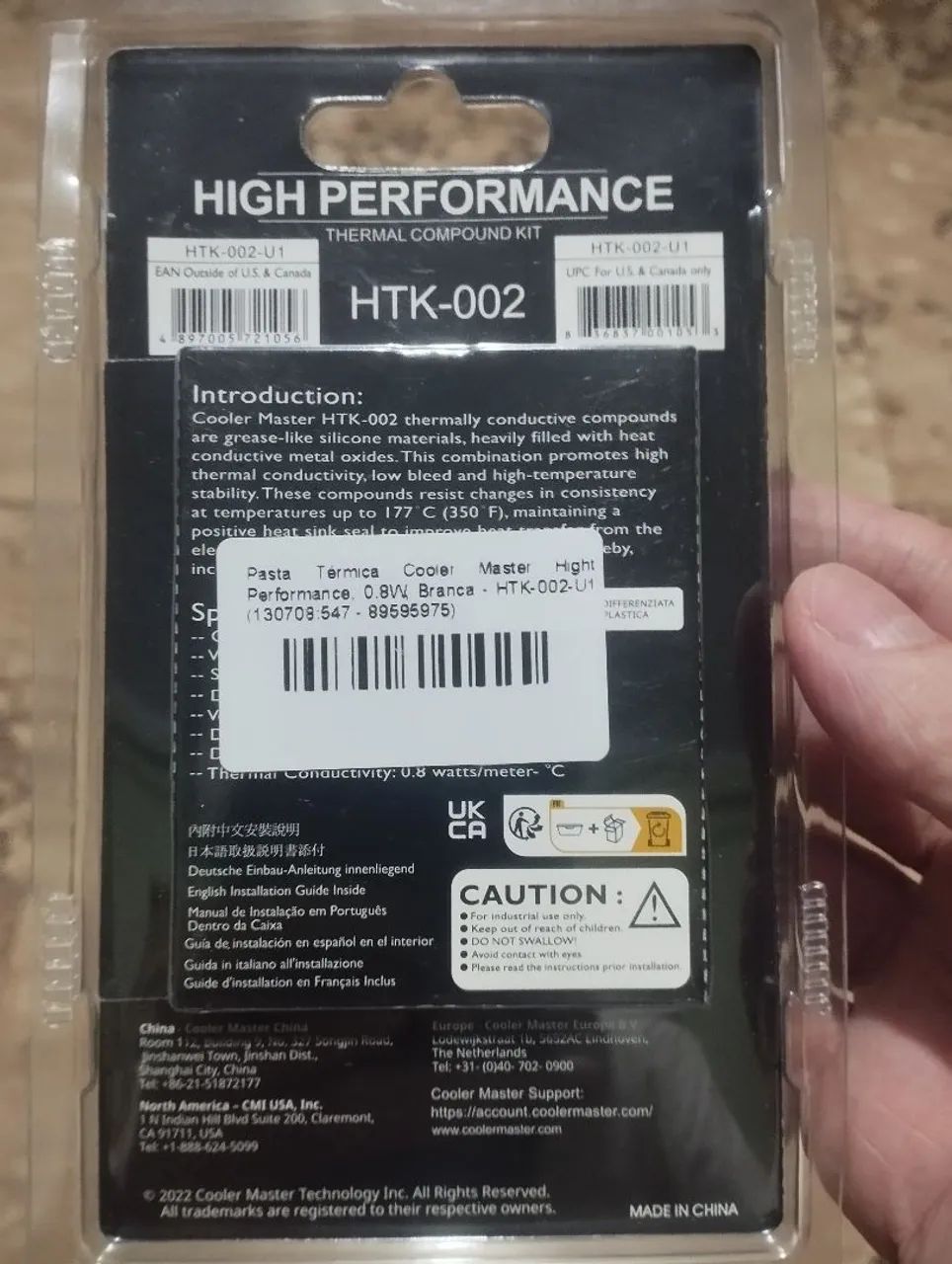 Pasta térmica Branca Cooler Master High Performance (HTK-002) - Foto 2