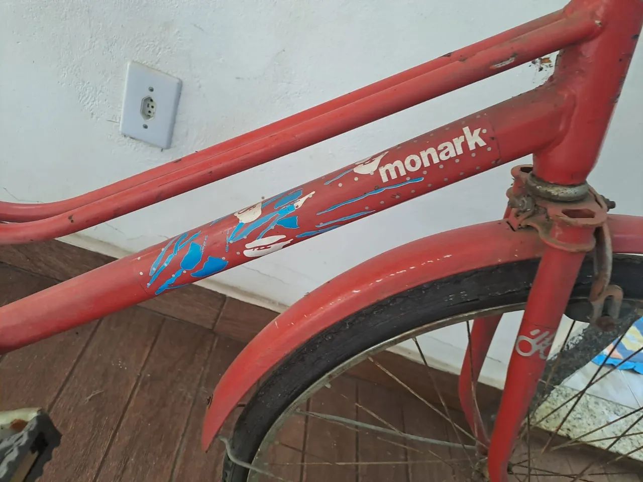 Bicicleta Monark Vintage Vermelha - Foto 3