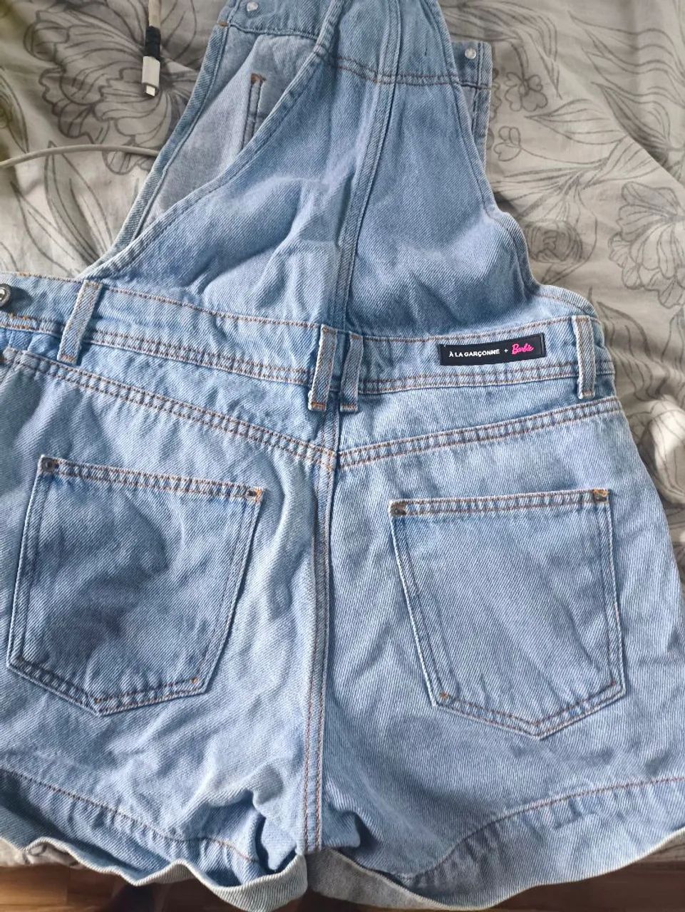Jardineira jeans barbie  - Foto 2