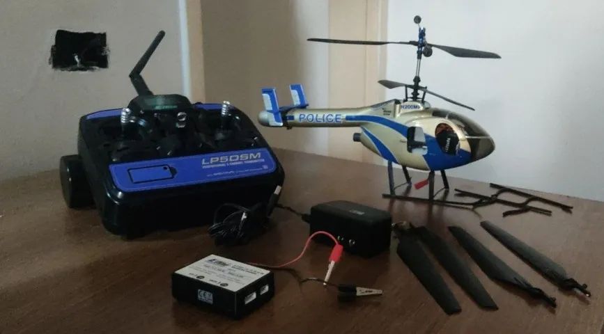 rc helicoptero  E-Flight blade cx3  - para retirada de componentes