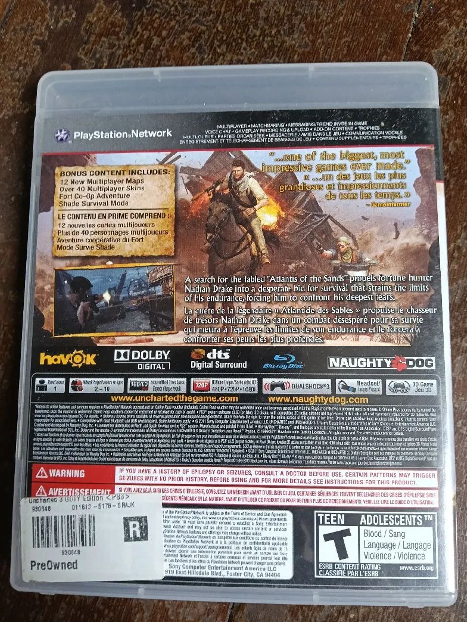 Uncharted 3 PS3 - Foto 3