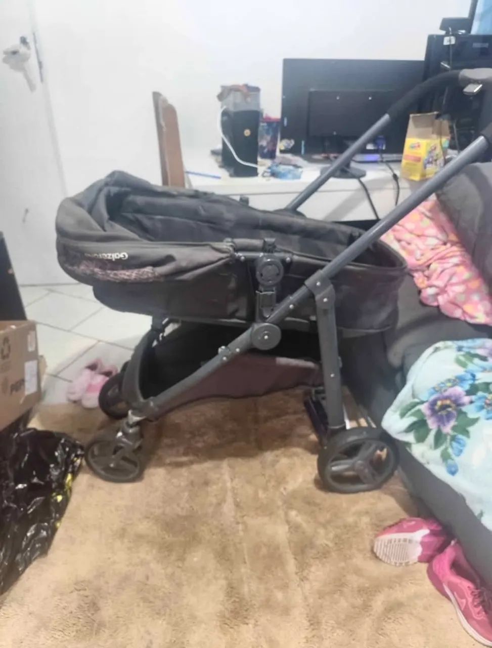 Carrinho Bebê 3 Em 1 Moisés Galzerano - Foto 2
