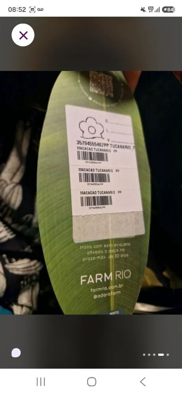 Macacão Farm Novo c tag - Foto 5