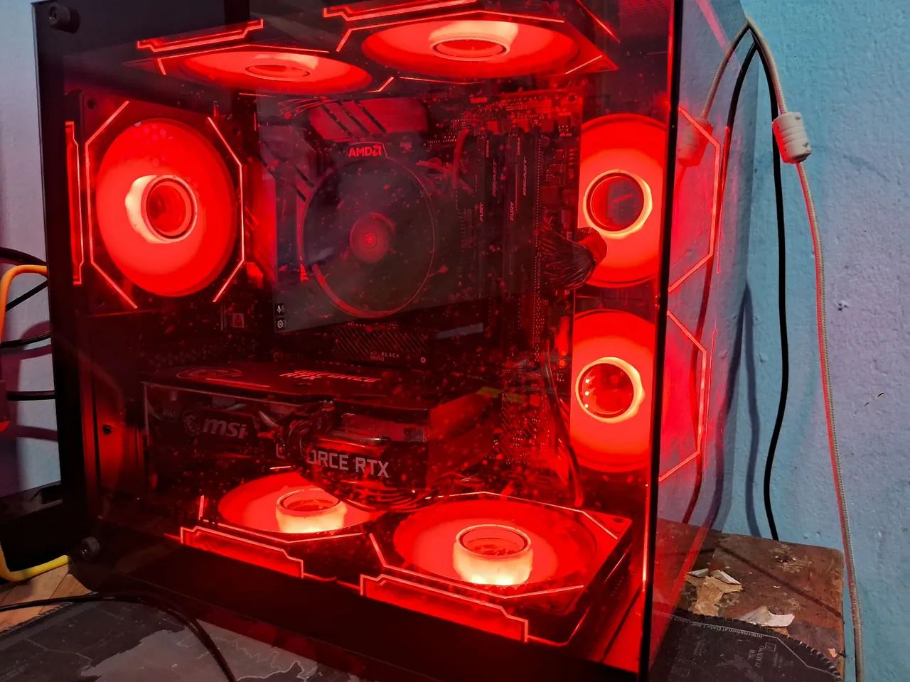 RTX 3050 8GB funcionando perfeitamente (com caixa de nova)