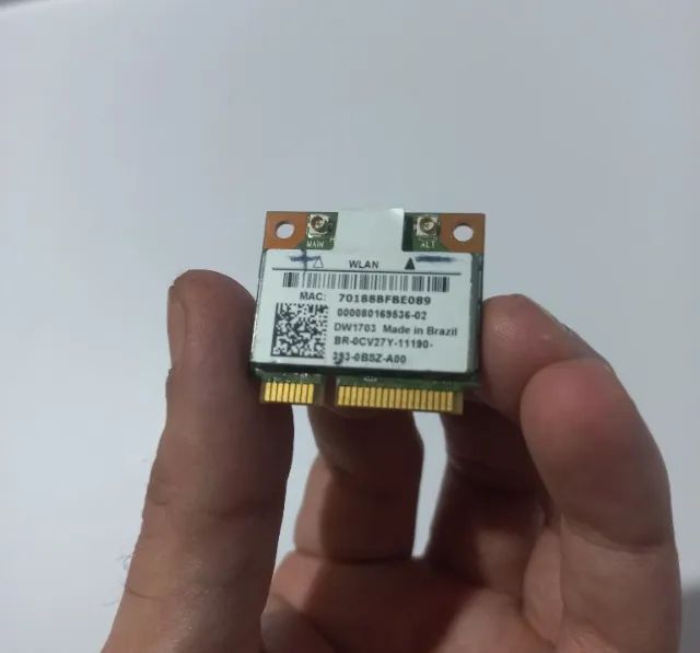 Placa Wi-Fi Dell DW1703 Atheros AR5B225 Bluetooth 4.0