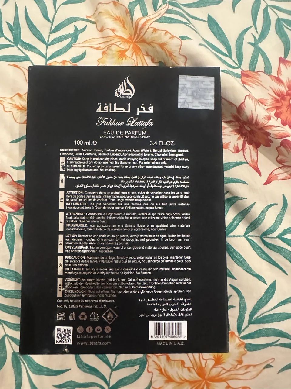Perfume árabe Fakhar Lattafa 100 ml original  - Foto 4