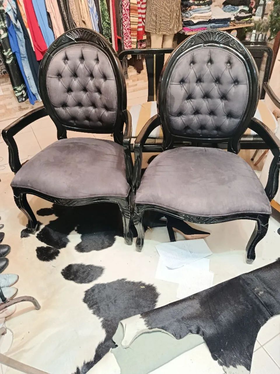 Cadeiras ou poltronas estilo medalhão Luiz XV  - Foto 3