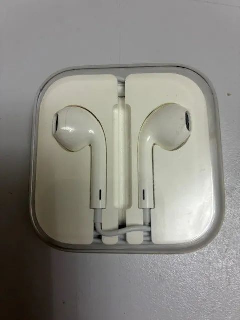 fone iphone original com fio sem uso ponta de ios