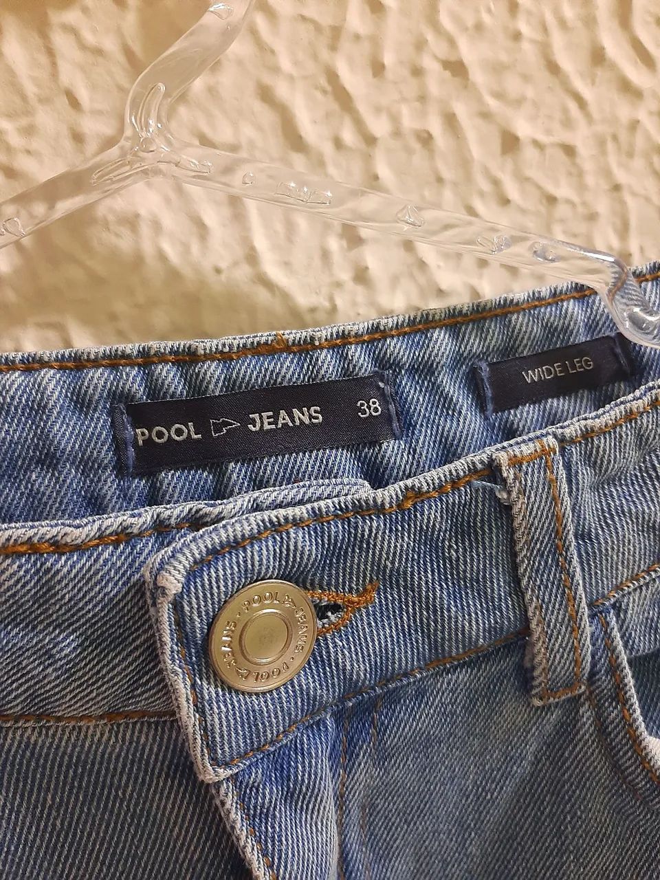 Calça jeans wide leg pool 38 - Foto 5