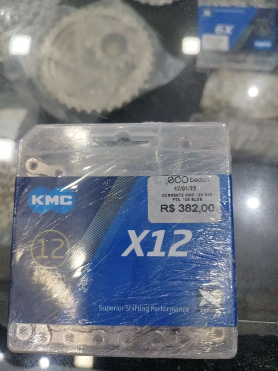 CORRENTE DE BIKE KMC 12V X12 126 ELOS