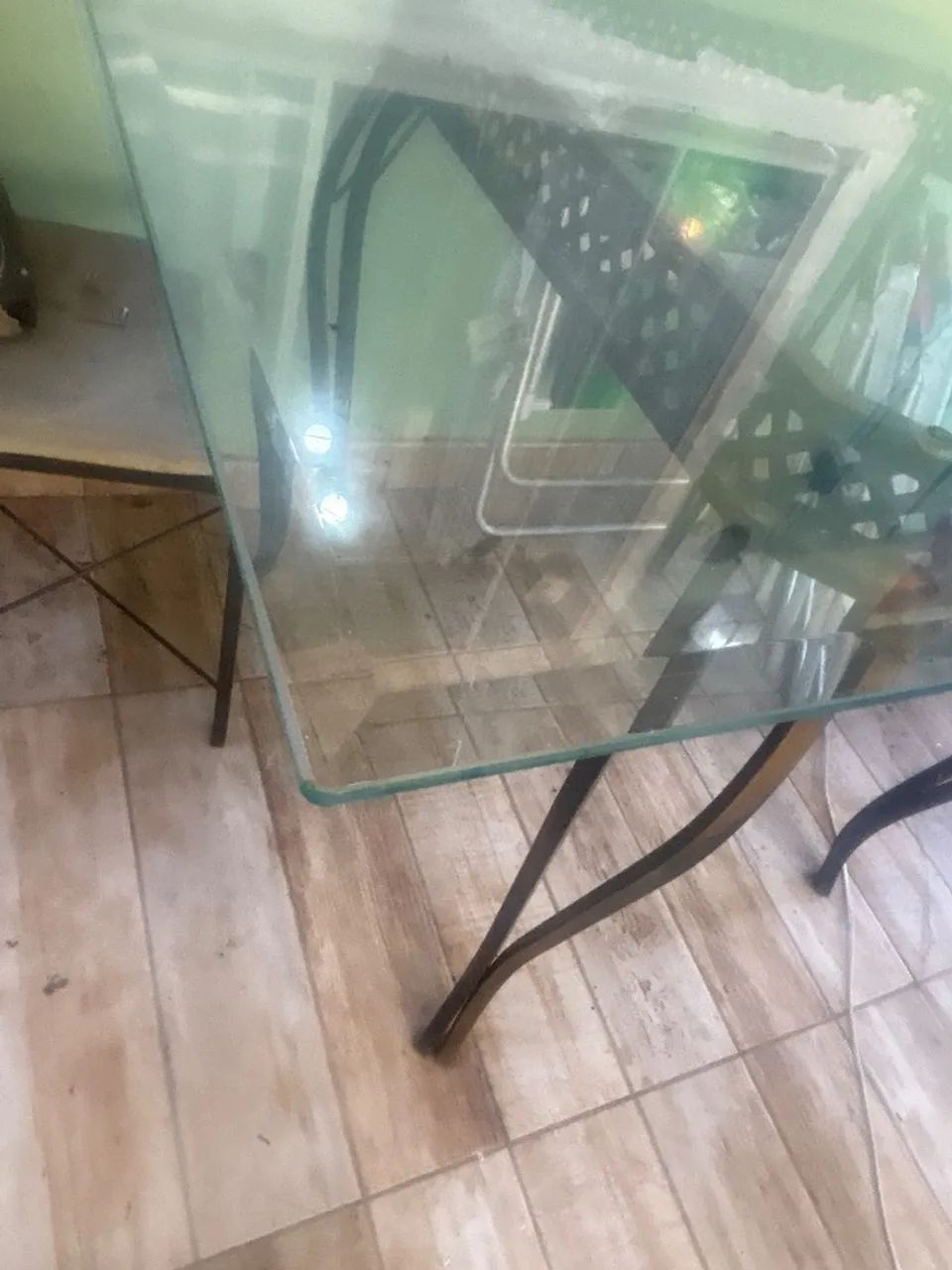 Base para mesa em vidro bisotado de 10mm - Foto 3
