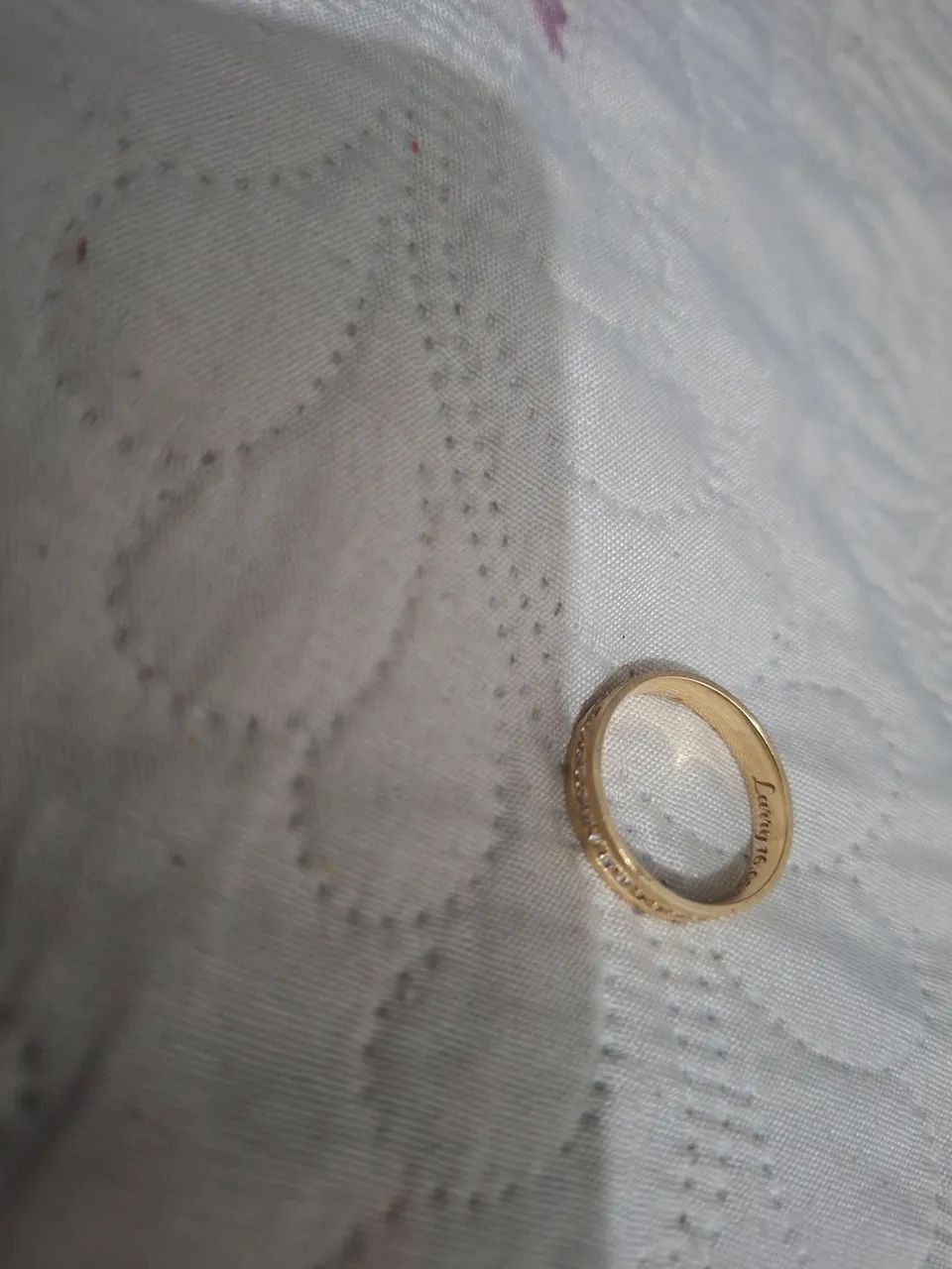 Aliança ouro 18k5 meses de uso   - Foto 3