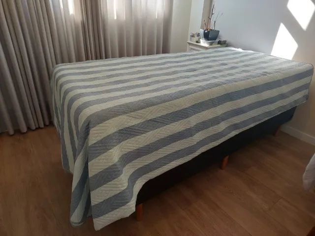 Cama baú solteiro nova + colchão - Foto 3