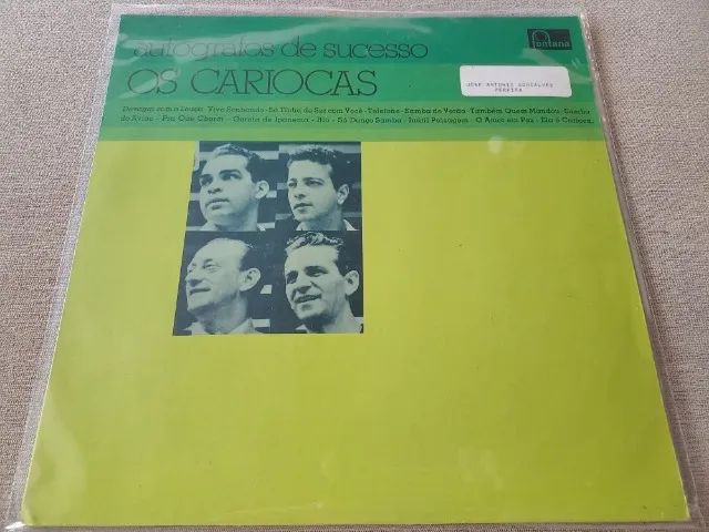 Lp Disco de vinil Os cariocas - Autógrafos de sucesso