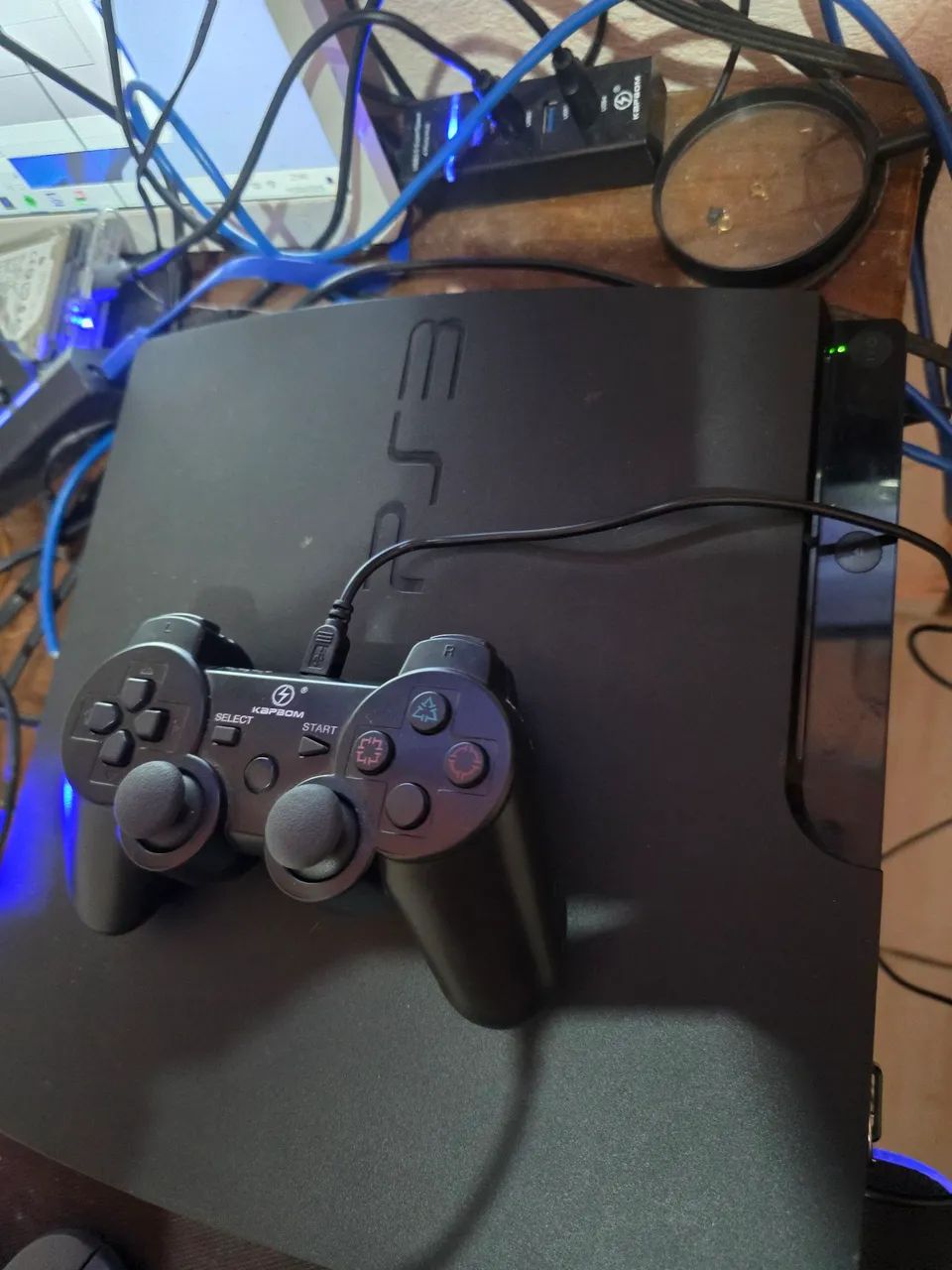 PlayStation 3 com Gta Vl e dois controles - Foto 5