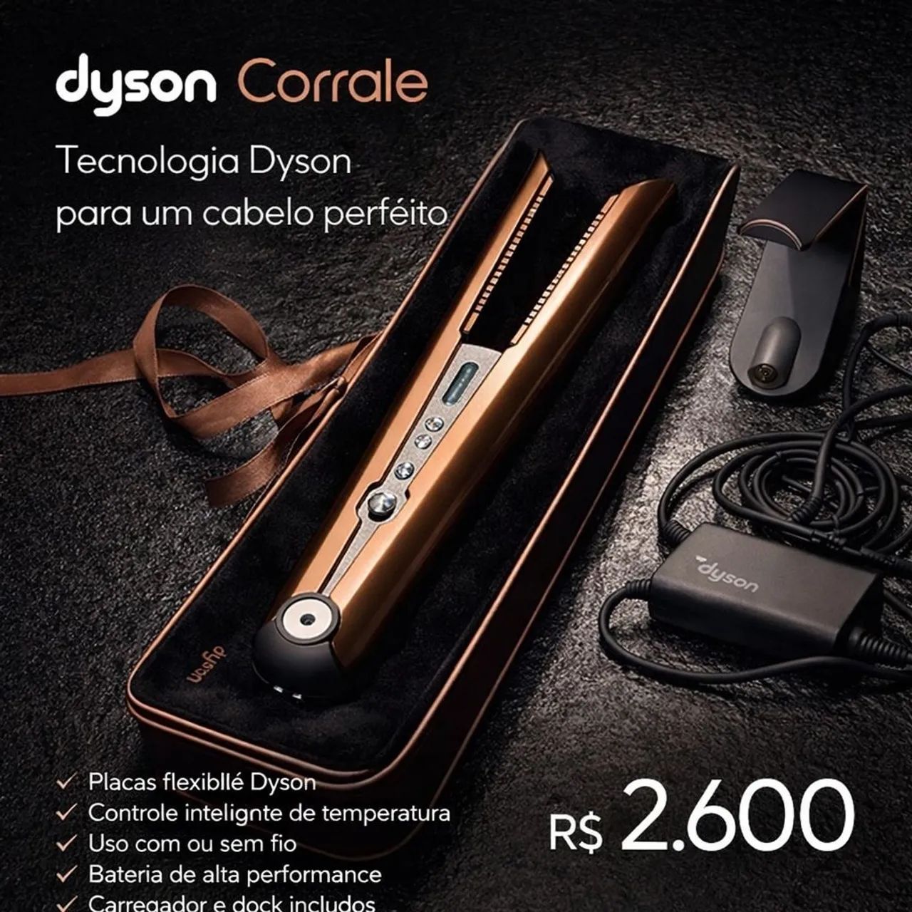 Prancha/Chapinha SEM FIO Dayson Corrale 110V 