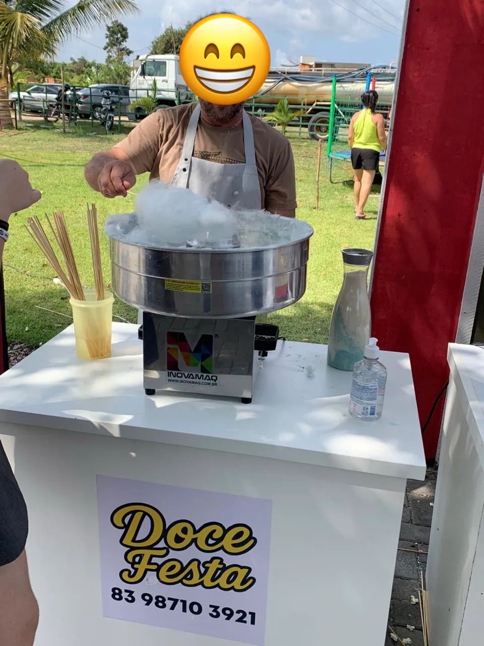 Máquina de Algodão Doce e Pipoqueira profissional  - Foto 4