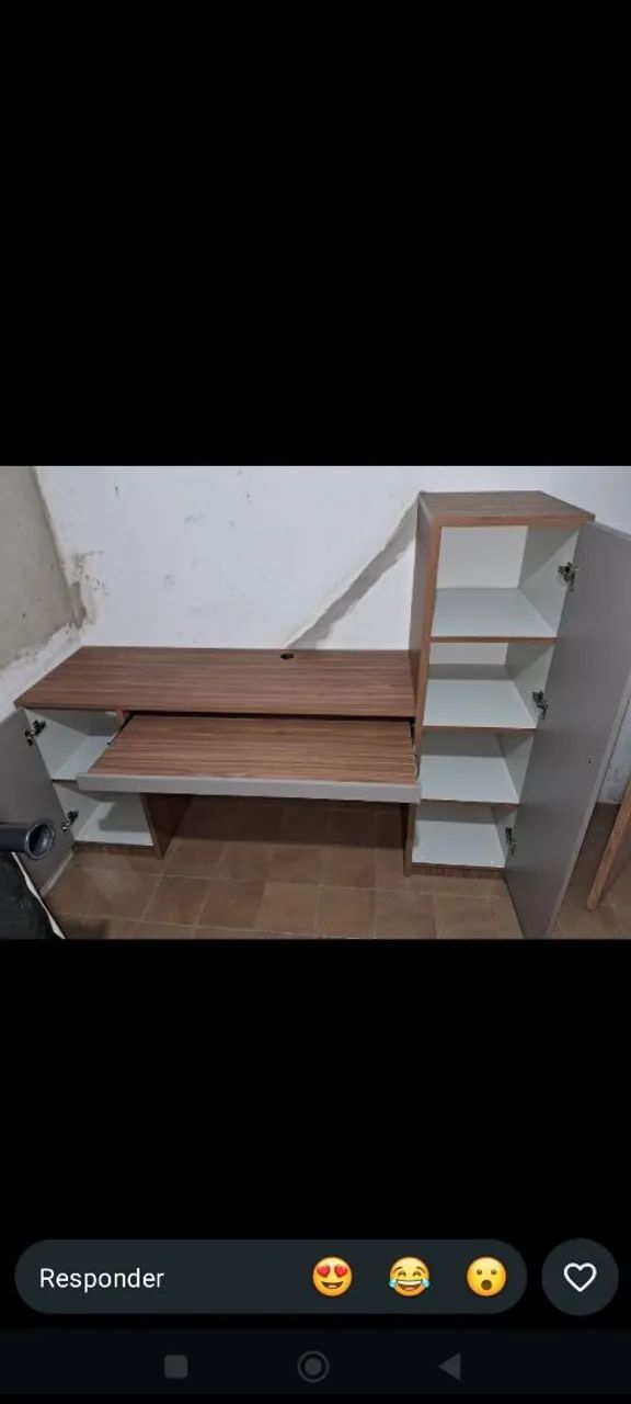Mesa para escritório, com armário  - Foto 2