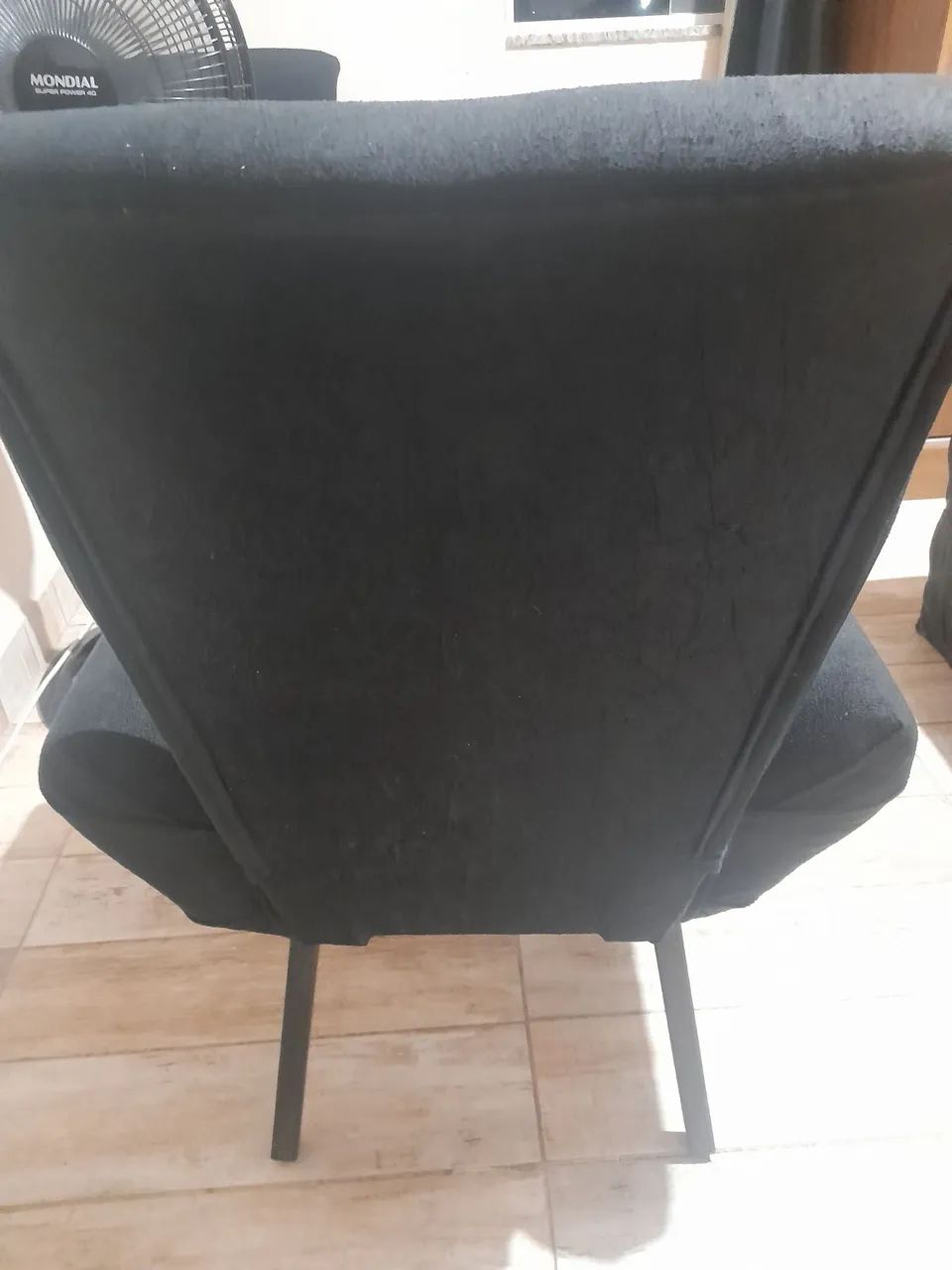 Poltrona decorativa preta - Foto 2