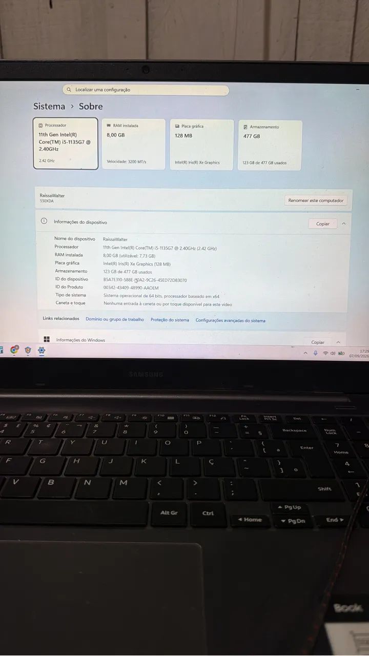 Notebook Samsung pronto para uso  - Foto 3