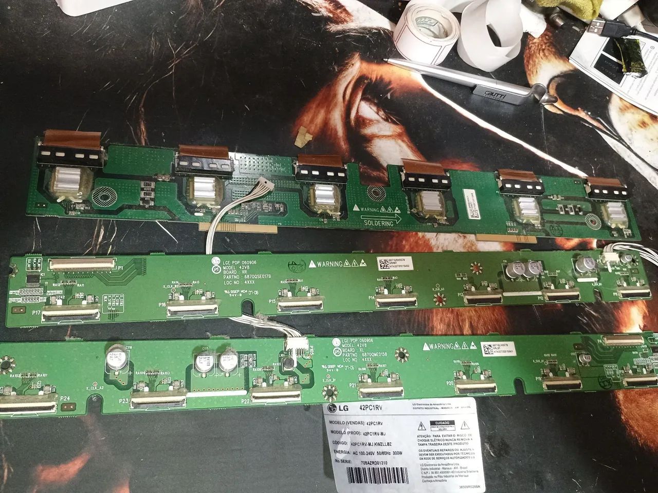 Kit placas buffers tv LG42PC1RV 