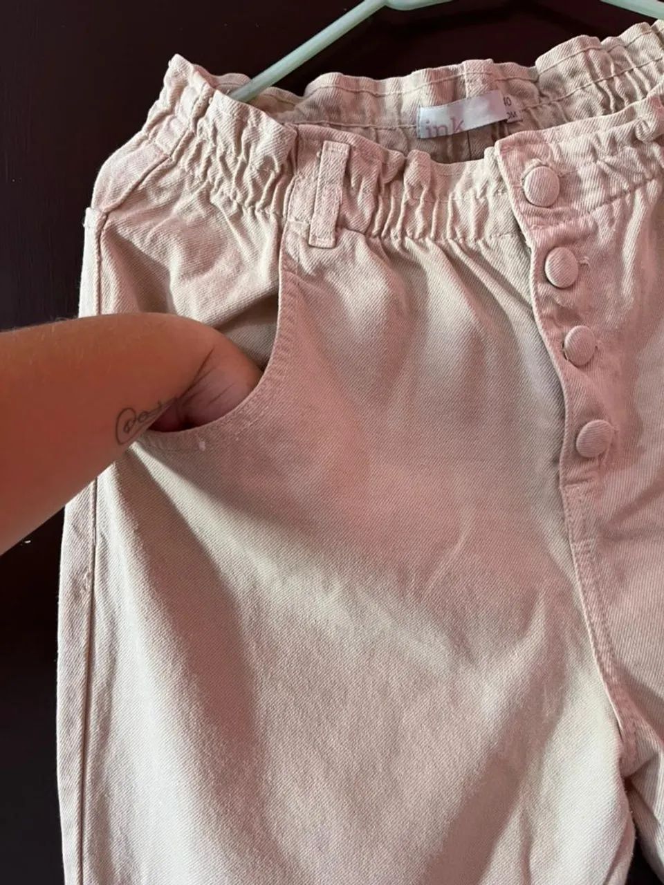 Calça ink bege mom tam 40 - Foto 2