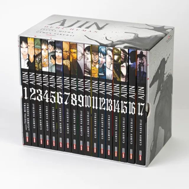 Box Mangá Ajin com 17 Volumes - Coleção Completa (Novo e Lacrado