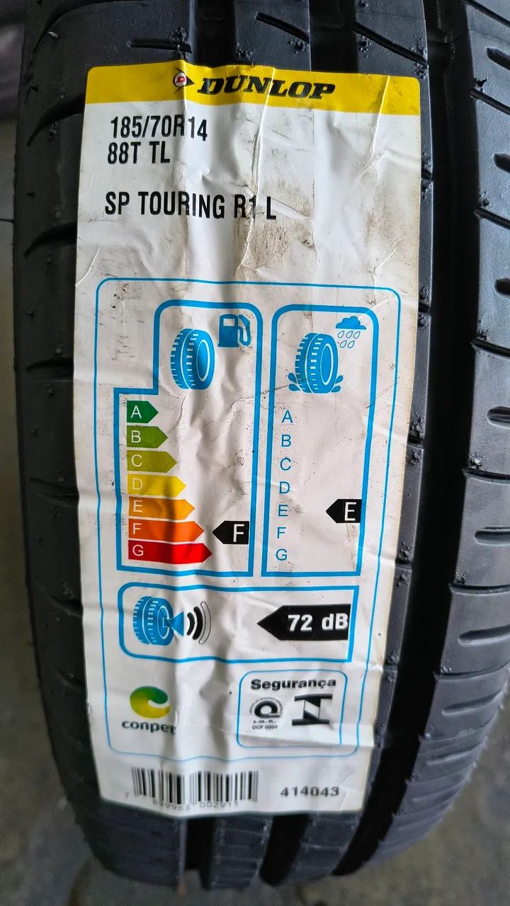 Pneu 185/70/14 Dunlop - Novos (2 pneus) - Peças para carros, vans