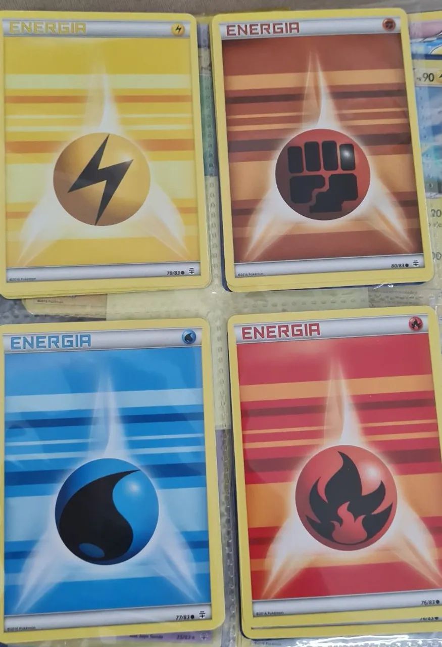 COLEÇÃO DE ENERGIAS POKEMON TCG