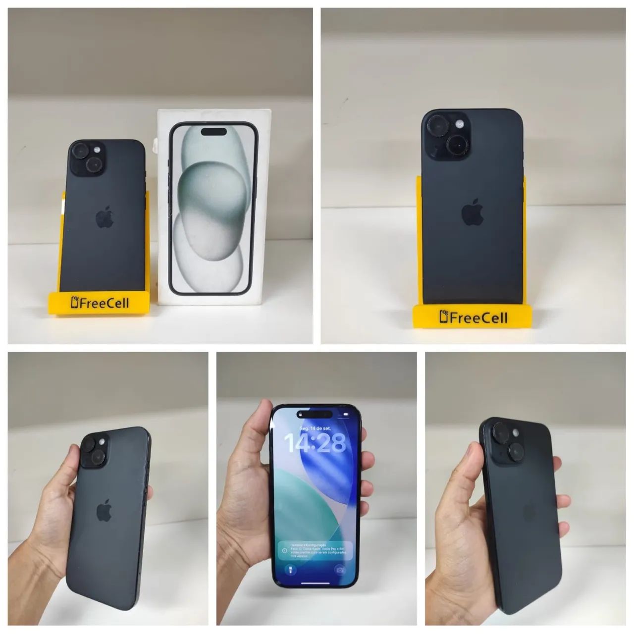 Iphone 15 128G com vidro trincado . - Foto 5