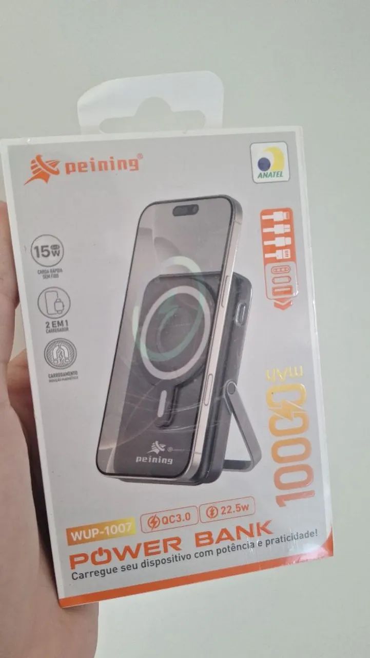 POWER BANK TURBO 22.5W E 15W SEM FIO