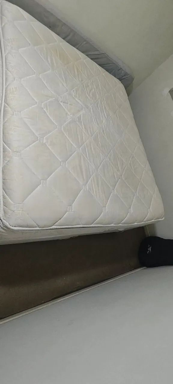 Cama box Queen + colchão Ortobom Bamboo 