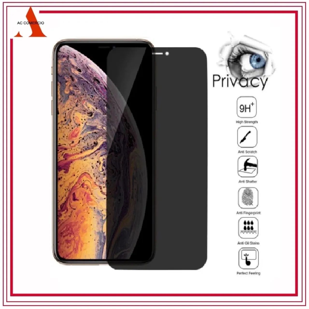 Película Privacidade 9H+ para iPhone | Vários Modelos | NOVA