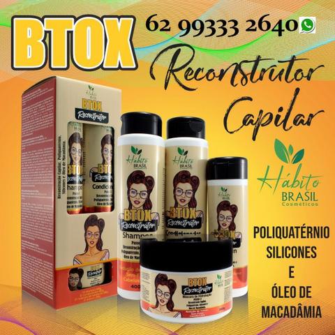 2 Kit B-Tox Reconstrutor Hábito Brasil Cosméticos