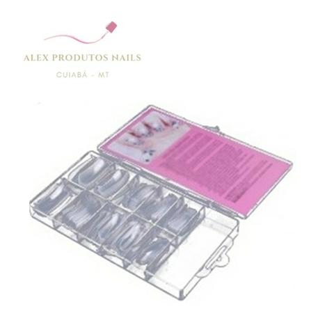 100 Molde Acrilico F1-Unhas Porcelana Cuia