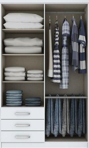 Guarda Roupa caju branco - R$469,00 - * - Foto 2