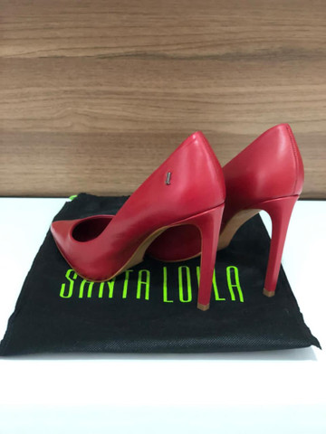 scarpin vermelho santa lolla
