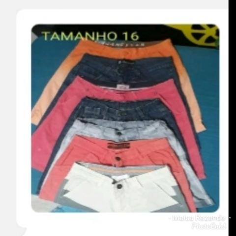 Kit 7 Bermudas Seminovas tamanho 16