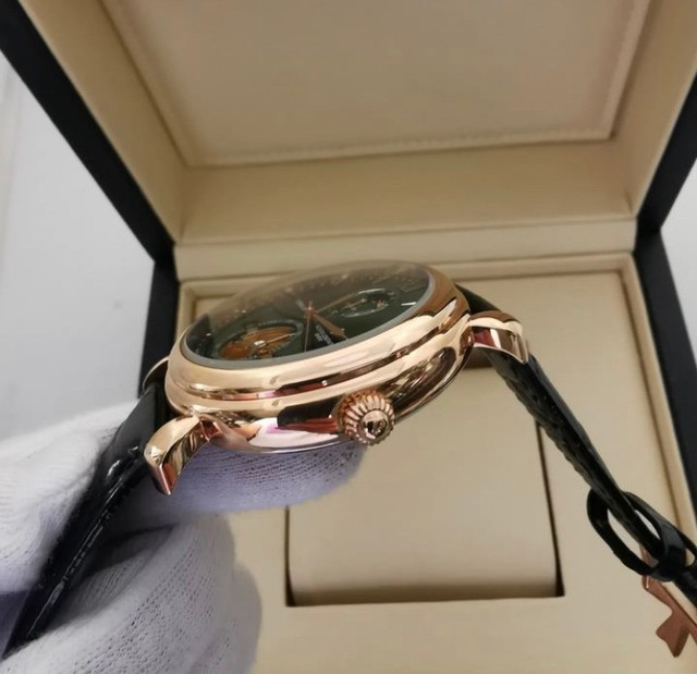Relógio Vacheron Constantin Automatico Couro Novo - Foto 3