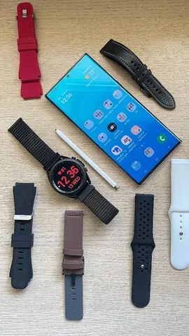 Smartphone Samsung Galaxy S21 Ultra 256GB Preto 5G - 12GB RAM + Smartwatch  Galaxy Watch 3