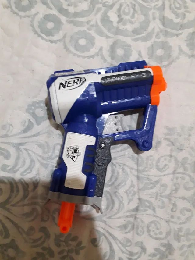 Arminha De Brinquedo Lançador Nerf Com Dardos De Borracha em