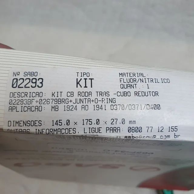 Caminhão Mercedes Mb 1924 ao 1941 kit retentor roda traseira novo - Foto 5